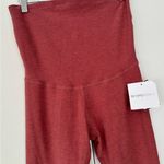 NWT Beyond Yoga Beyond The Bump Heathered coral legging size Large Pink Photo 1