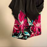 Maxine of Hollywood Tankini Top Black Pink Floral Photo 2