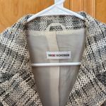 Trixi Schober Tweed Blazer Jacket Women's Size 12 Black White Multi Photo 1