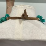 Vintage Indian teal dyed corn suede necklace Green Photo 3