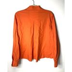 Cabi Tiger Lily Orange Cropped Cotton Swing Resort Button Up Jacket Vibrant M Size M Photo 2