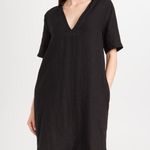 James Perse  Linen Open Henley Shirt Dress Photo 0