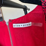 Alice + Olivia Alice and‎ Olivia Polly Red Leopard Fit/Flare mini Dress size 6 Photo 5