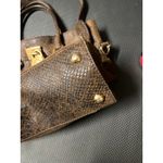 Michael Kors  Large Hamilton‎ Crocodile Brown Tote! Rare Purse Bag Photo 3
