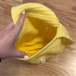 Handmade Butter Yellow Crochet Knit Bag Photo 6