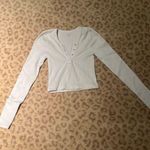 Urban Outfitters  Long Sleeve Top Button-Up Crop Photo 0