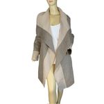 Diane Von Furstenberg  "MACKENZIE" WOOL BLEND REVERSIBLE TAUPE CARDI COAT (L) Photo 6