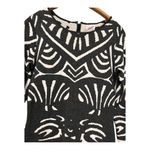 Parker  Aztec‎ Bodycon Stretch Knit Dress
Metallic Dark Gray White Size Small Photo 4