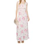 Selkie Veronica Slip Dress in White/Pink Floral, Size S Pink Photo 1