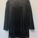 Talbots  Black and Gray Velvet Shirt Photo 0