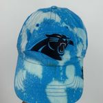 47 Brand NFl 47 Carolina Panthers Custom Bleach Splatter Dad Hat OS Football Photo 1