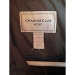 Charter Club ‎ Petite Quilted Jacket Gray Zip-Up Coat  Snap Buttons Size Petite S Photo 5