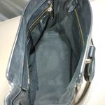 Coach swagger Leather Snake Print Satchel Handbag Adjustable Strap Beige Black Photo 8