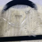 G by Guess Guess Los Angeles Ivory Fuzzy Open Front Cardigan S Retro Angelcore Cozy Photo 2
