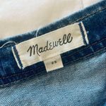 Madewell Asymmetrical Button Blue Denim Jean Skirt Size 25 Photo 6