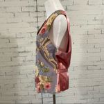 Vintage Floral Vest 90’s Cambridge Dry Goods Satin Back Western Cottagecore Pink Size L Photo 6