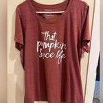 Torrid Size 3x Orange Pumpkin Spice Life Crew Tee Fall Photo 1