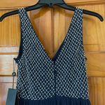 Adrianna Papell Anthropologie Bryce Navy Tulle Maxi Dress Gown Beaded Sz 0 NWT Photo 11