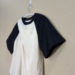 Alexander Wang  TWO-TONE OFF-WHITE PLEATED WOOL DRESS SIZE 0 QUIET LUXURY EVENT Photo 3