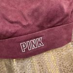 PINK - Victoria's Secret  Maroon Burgundy Racerback Sports Bra Medium Photo 2