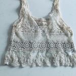 Kimchi Blue Urban Outfitters   sleeveless ecru lace crop top vest Size XS/S Photo 0