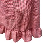 Vintage Half Full Apron Kitchen 40s 50s Red White Gingham Pockets Novelty u Photo 3