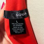 AQUA  Red Halter Fit and Flare Mini Dress. Photo 4