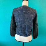 Madewell  blue shimmerweave bomber jacket Photo 2