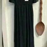 Show Me Your Mumu COPY - $198  Bridesmaid Black Maxi Dress Empire SMALL Maternity Photo 1