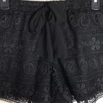 Lily White Iily white black lace double liner shorts size small Photo 2
