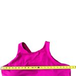 Athleta  Conscious Crop Bra Top D-DD+ 3X Electric Fuchsia Light Impact Swim NWT Photo 4