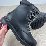 Sorel  Women's Lennox Leather Lace-Up STKD WP Boots US8.5 Black / Sea Salt $190 Photo 6