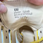 Cape Robbin  Faux Yellow Leather Studded Caged Ankle Boots Womens 6 Heels Moto Photo 10