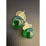 6 Piece Green Costume Jewelry Bundle, Necklaces, Earrings, Bracelets Photo 6