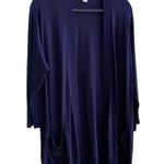π Sejour Nordstrom Open Long 34β Lightweight Navy Cardigan, Non Photo 1