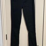 Paige 💖 Rosie HW x  Constance Split Hem Black Skinny Jean Photo 2