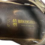 Birkenstock Mayari Sandals Women's 41 US 10 Metallic Gold Brown Leather Comfort Photo 6