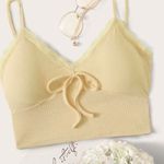 Romwe Solid Lace Trim Cami Photo 0
