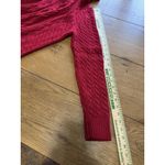 Croft & Barrow  Women Red Cable-Knit Sweater Turtleneck Size Large Winter Office‎ Photo 5