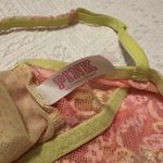 Victoria's Secret PINK Victoria’s Secret Yellow Pink Lace Bralette Women’s Sz M Medium Photo 4