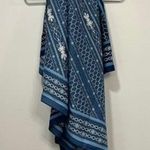 J. McLaughlin  Gemma Scarf NWT $98 Scarf 50"‎ Square Neck Blue Royal Link Photo 0