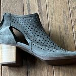 Dirty Laundry  Charcoal Peep-Toe Heeled Boots Photo 8