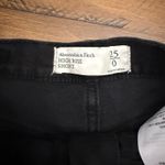 Abercrombie & Fitch High Rise Black Denim Jean Shorts Distressed Frayed Hem Photo 2