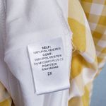 Chic Soul  Yellow And White Gingham Tiered Midi Dress Photo 8