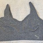 Puma Women's Heathered Gray Sports Bra size M Photo 0