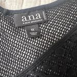 a.n.a . Black Crochet Fridge Tank Top size 1X Photo 3