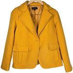 Talbots  Wool Blend One Button Blazer‎ Jacket in English Mustard 6 Photo 0