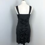 Love Tease NEW Ruched Little Black Black Snakeskin Evening Mini Dress Photo 5