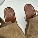 Tory Burch  Beige Suede Open Toe Gemini Link Slingback Heels Women's 8M Photo 7