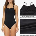 Baleaf Women's Athletic Training Adjustable Strap One Piece Swimsuit Swimwear Bathing Suit Photo 3